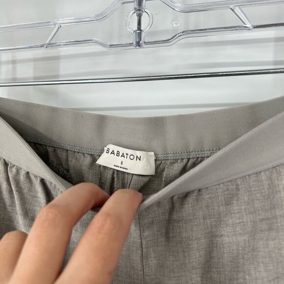 Babaton Aritzia High Rise Gray Wool Blend Pull On Trouser Pants - Picture 6 of 8